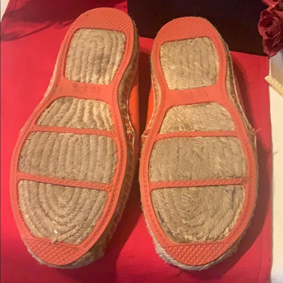 🤩🥰 Coach leather orange espadrilles size 6B - Picture 4 of 7